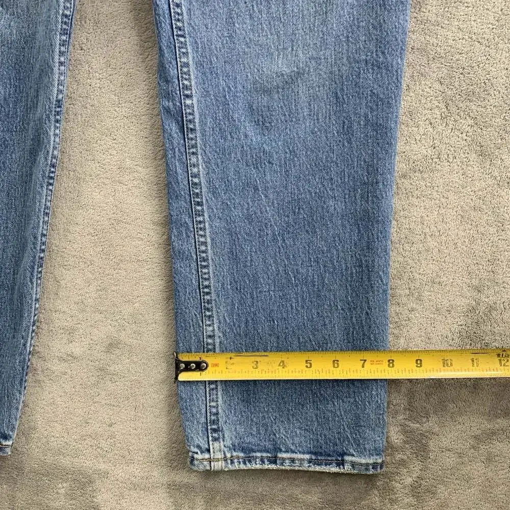 Abercrombie & Fitch 90s Straight Ultra High Rise Jeans Womens 32 14R Blue Denim